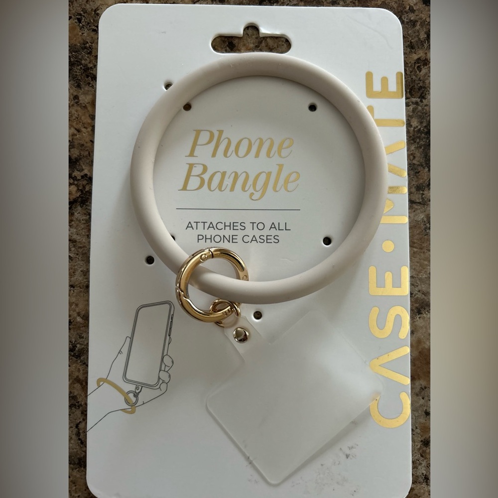 NEW Case-Mate Cream and Gold Cell Phone Bangle